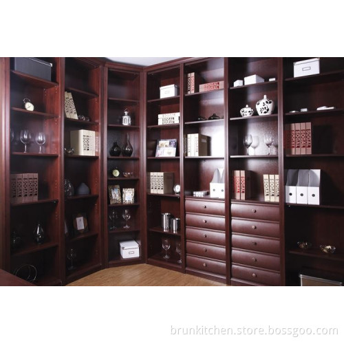 Maple Open Shelf Corner Super Storage Cabinet (Br p-1196)